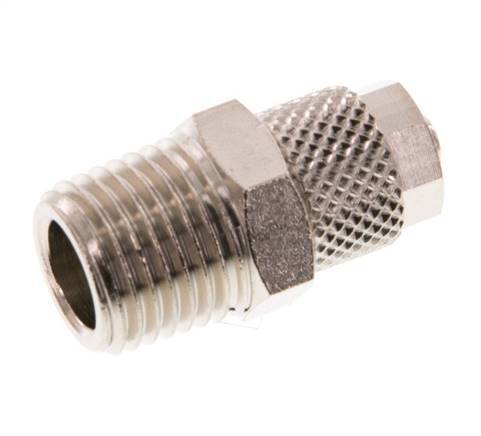 6x4 & R1/4'' Nickel plated Brass Straight Push-on Fitting with Male Threads [5 Pieces]