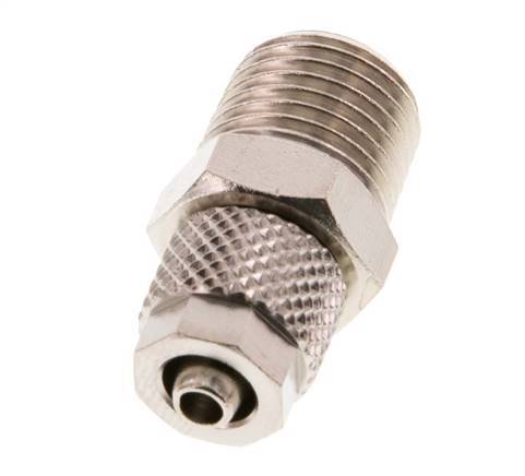 6x4 & R1/4'' Nickel plated Brass Straight Push-on Fitting with Male Threads [5 Pieces]