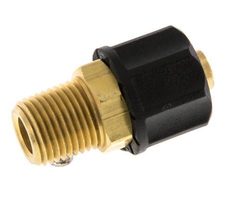 8x6 & 1/8''NPT Brass Straight Push-on Fitting with Male Threads [2 Pieces]