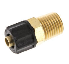 8x6 & 1/4''NPT Brass Straight Push-on Fitting with Male Threads [2 Pieces]