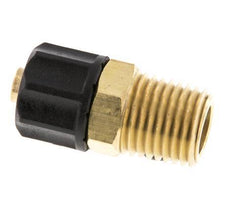 8x6 & 1/4''NPT Brass Straight Push-on Fitting with Male Threads [2 Pieces]