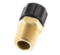 8x6 & 1/4''NPT Brass Straight Push-on Fitting with Male Threads [2 Pieces]