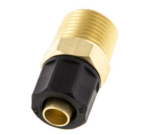 Conector Recto Latón 10x8 & 3/8'' NPT Rosca Macho