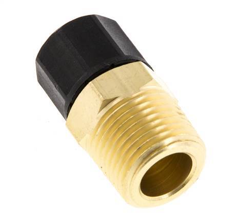 Conector Recto Latón 10x8 & 3/8'' NPT Rosca Macho