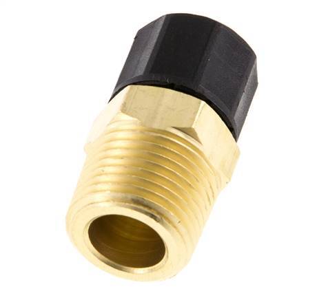 Conector Recto Latón 10x8 & 3/8'' NPT Rosca Macho