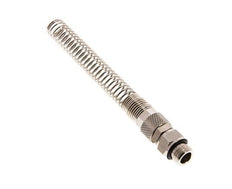 10x6.5 & G1/4'' Nickel plated Brass Straight Push-on Fitting with Male Threads Rotatable Bend Protection [2 Pieces]