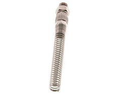10x8 & G1/4'' Nickel plated Brass Straight Push-on Fitting with Male Threads Rotatable Bend Protection