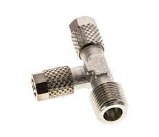 Conector Recto de Latón Niquelado en T 5x3 & R1/8'' Rosca Macho [2 piezas]