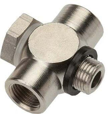 Racor en T Banjo de Aluminio con Rosca Macho y Hembra y Junta Tórica G1/8'' [10 Piezas]