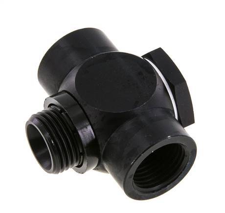 G1/2'' Aluminum Tee Banjo Fitting with Male and Female Threads with O-ring [5 Pieces]