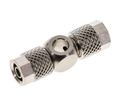 Conector Latón Niquelado Banjo en T 6x4 & M5 de Rosca [2 Piezas]