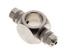 Conector Latón Niquelado en T 4.3x3 & G1/8'' de Rosca