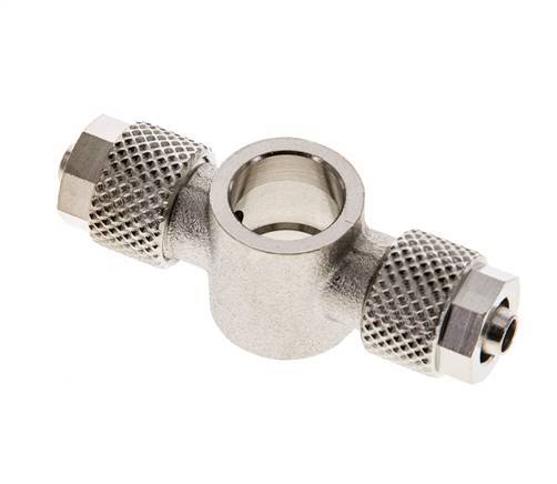 6x4 & G1/8'' Nickel plated Brass Banjo Tee Push-on Fitting [2 Pieces]