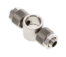 Conector Latón Niquelado en T 10x8 & G1/4'' de Rosca [2 piezas]