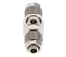 Conector Latón Niquelado en T 10x8 & G1/4'' de Rosca [2 piezas]
