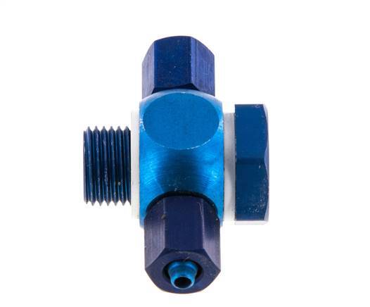 Racor A Presión en T Banjo de Aluminio con Junta Tórica 4.3x3 & G1/8'' [10 Piezas]