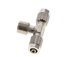 Conector Latón Niquelado en T de 5x3 & R1/8'' Rosca Macho [2 piezas]
