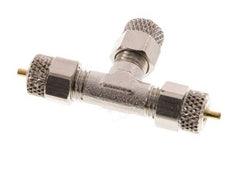 4x2 Nickel plated Brass Tee Push-on Fitting [2 Pieces]