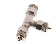 4x2 Nickel plated Brass Tee Push-on Fitting [2 Pieces]