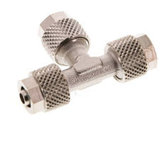 6x4 Nickel plated Brass Tee Push-on Fitting [2 Pieces]