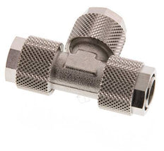 12x10 Nickel plated Brass Tee Push-on Fitting