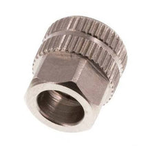 4.3x3mm (M7x0.75) Nickel-plated Brass Union Nut [20 Pieces]