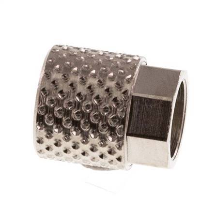 Tuerca de Latón Niquelado 6x4mm (M8x0,75) [20 piezas]