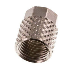 Tuerca de Latón Niquelado 6x4mm (M8x0,75) [20 piezas]