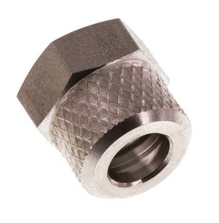 6x4mm (M10x1) Stainless Steel Union Nut [2 Pieces]