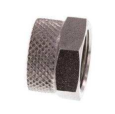 Tuerca de unión de acero inoxidable 10x8mm (M14x1)