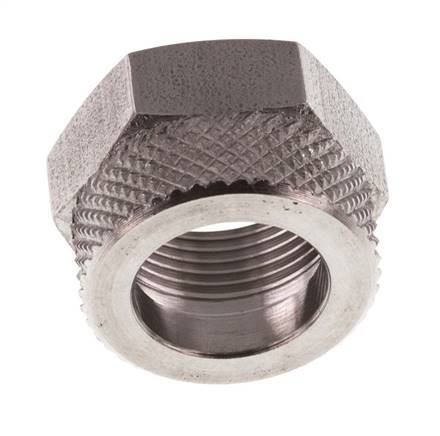 Tuerca de unión de acero inoxidable 12x10mm (M16x1)