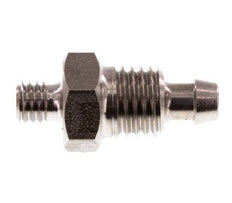 6x4 & M5 Racor recto de acero inoxidable 1.4571 con rosca macho