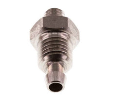 6x4 & M5 Racor recto de acero inoxidable 1.4571 con rosca macho