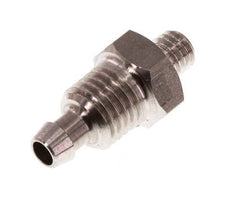 6x4 & M5 Racor recto de acero inoxidable 1.4571 con rosca macho