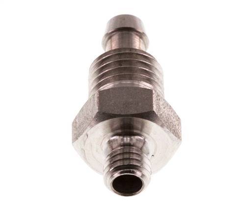 6x4 & M5 Racor recto de acero inoxidable 1.4571 con rosca macho