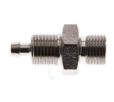 6x4 & G1/8'' Stainless Steel 1.4571 Straight Push-on Fitting with Male Threads