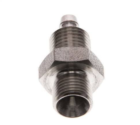 6x4 & G1/8'' Stainless Steel 1.4571 Straight Push-on Fitting with Male Threads