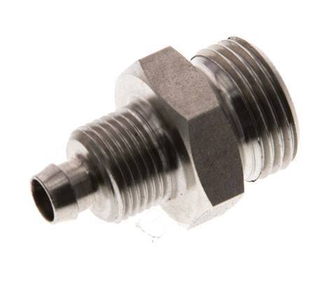 8x6 y G3/8'' Acero inoxidable 1.4571 Racor recto con rosca macho