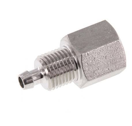 6x4 & G1/8'' Acero inoxidable 1.4571 Racor recto con rosca hembra