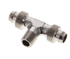 10x8 & R1/8'' Stainless Steel 1.4305 Tee Push-on Fitting with Male Threads