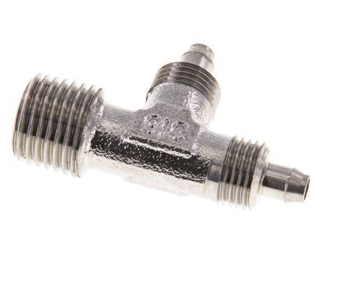 6x4 & R1/4'' Acero inoxidable 1.4305 Racor en T de ángulo recto con rosca macho