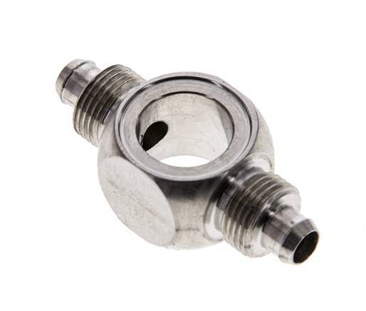 Conector Acero Inoxidable en T 1.4571 de 8x6 & G1/4 de Rosca