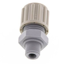 Accesorio de compresión recto de PA 8x6mm y G1/8'' con rosca macho 10 bar [2 piezas]