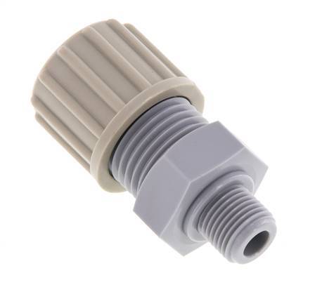 10x8mm & G1/8'' PA Straight Compression Fitting with Male Threads 10 bar [2 Pieces]