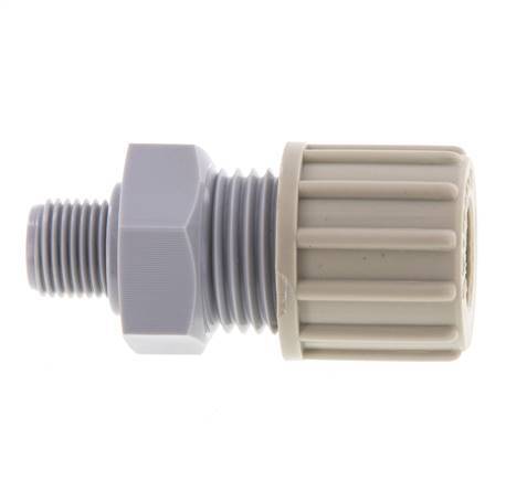 10x8mm & G1/8'' PA Straight Compression Fitting with Male Threads 10 bar [2 Pieces]