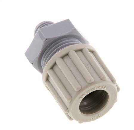 12x9mm & G1/8'' PA Racor recto de compresión con rosca macho 10 bar