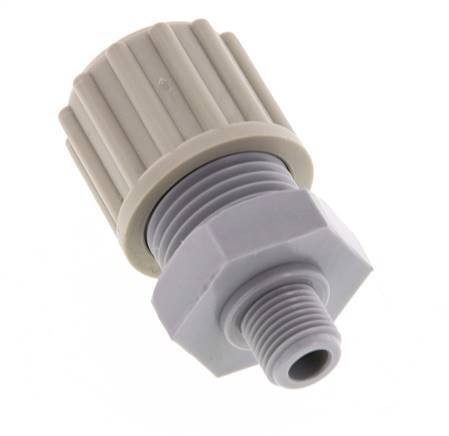 12x9mm & G1/8'' PA Racor recto de compresión con rosca macho 10 bar