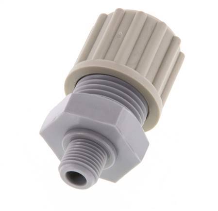 12x9mm & G1/8'' PA Racor recto de compresión con rosca macho 10 bar