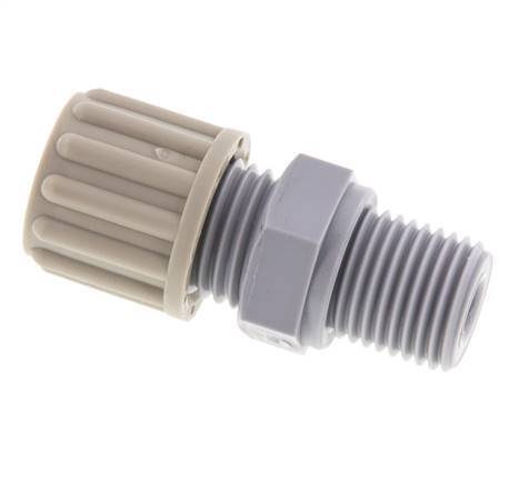 Racor de compresión recto 8x6mm y G1/4'' PA con rosca macho 10 bar [2 piezas]