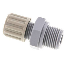 Racor de compresión recto 8x6mm y G3/8'' PA con rosca macho 10 bar [2 piezas]